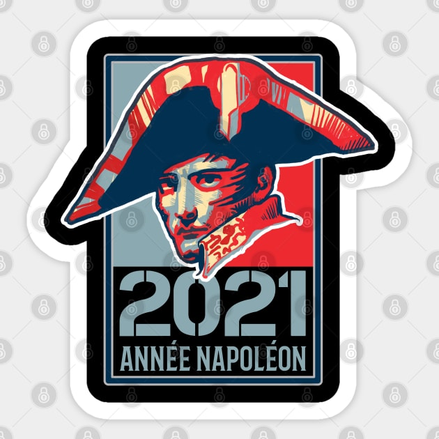 Napoleon Bonaparte 2021 Bicentenaire anniversaire Sticker by AtelierAmbulant